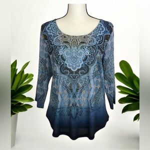 ✨SOLD✨ World Unity Pattern Tunic